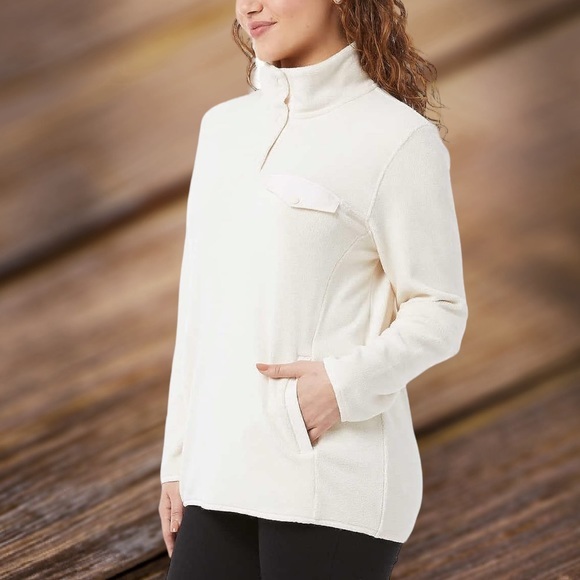 32 Degrees Heat Womens Midweight Snap Arctic Fleece‎ Pullover - Picture 2 of 10